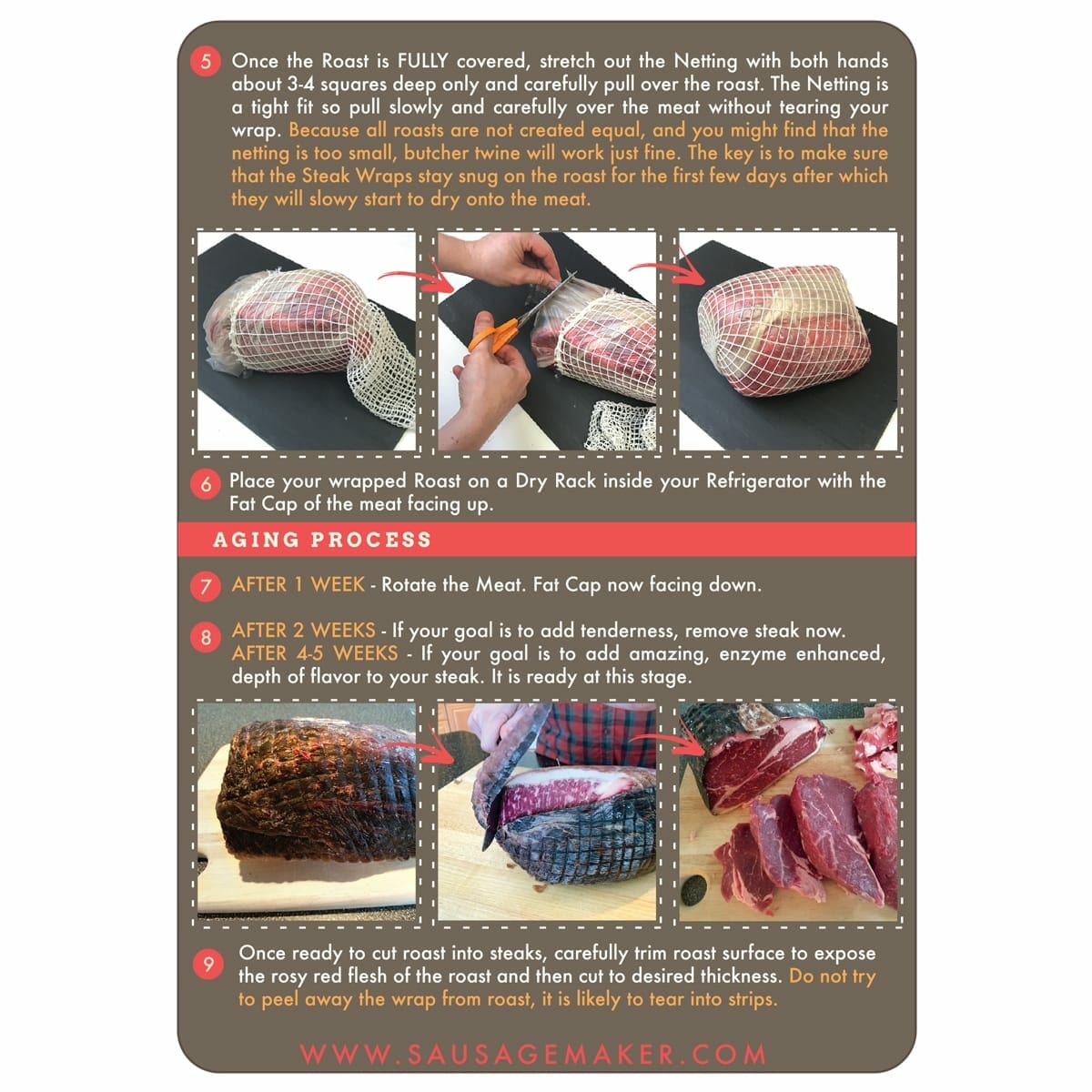 DrySteak Wraps for Dry Aging Steaks - View 5