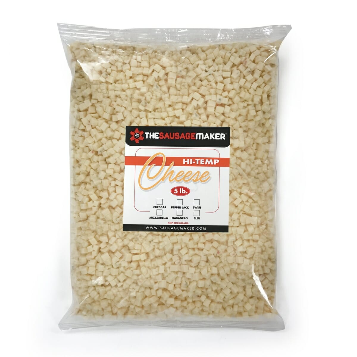 High Temp Pepper Jack Cheese 5 lbs. - View 1