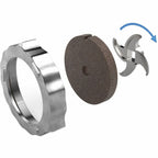 #10/12 Meat Grinder Knife & Plate Sharpening System, FINE - View 4