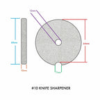 #10/12 Meat Grinder Knife & Plate Sharpening System, FINE - View 8