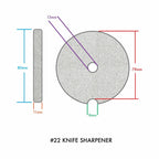 #22 Meat Grinder Knife & Plate Sharpening System, COARSE - View 5