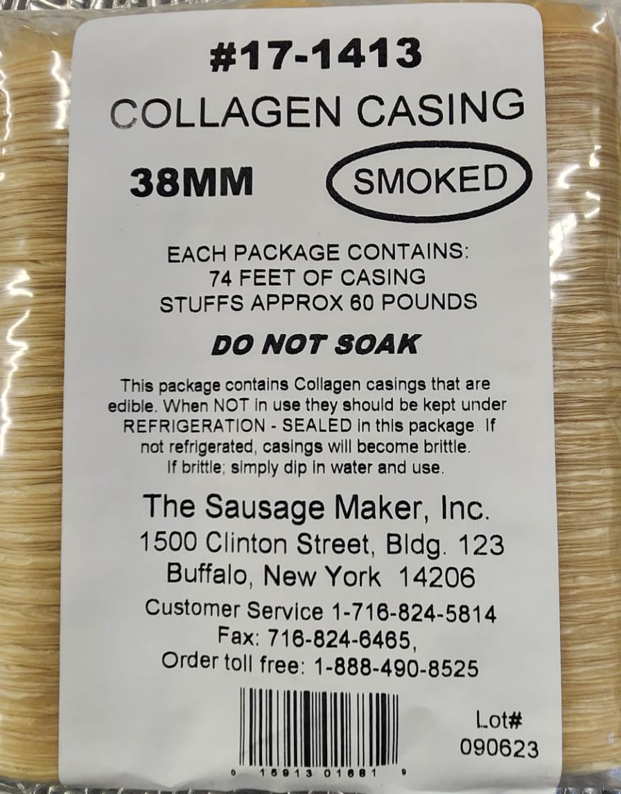 Smoked Collagen Casings 38mm - View 2