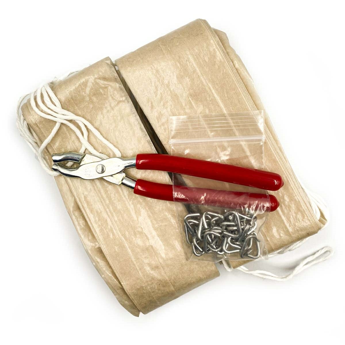 38mm Clear Fibrous Casings with Pliers & Hog Rings kit - View 1
