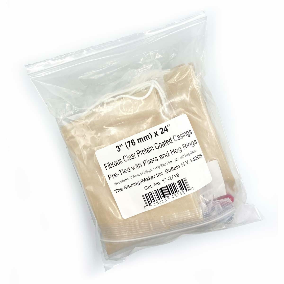 76mm Clear Protein Coated Fibrous Casing Kit - View 6