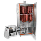 100 lb. Stainless Steel Gas Smoker - View 1