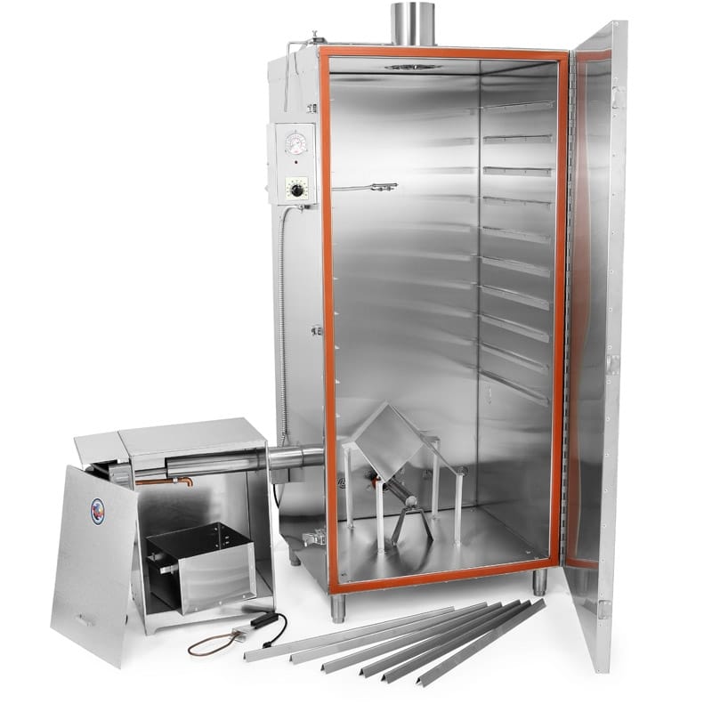 100 lb. Stainless Steel Gas Smoker - View 3