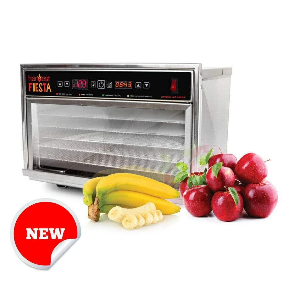 Harvest Fiesta 5 Tray Digital Food Dehydrator with S/S Shelves - View 1
