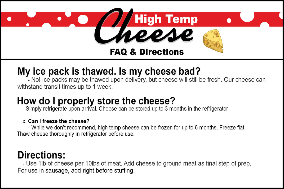 High Temp Bleu Cheese 5 lbs. - View 3