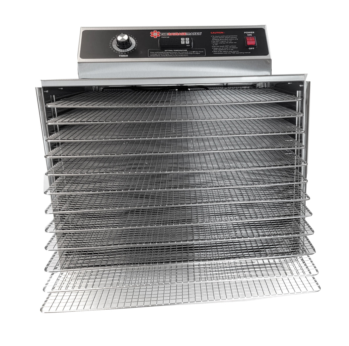 D-12 Food Dehydrator with Stainless Steel Shelves - View 3