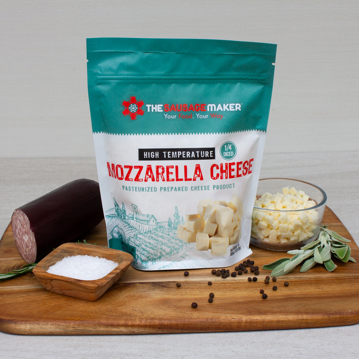 High Temp Mozzarella Cheese 1 lb - View 1